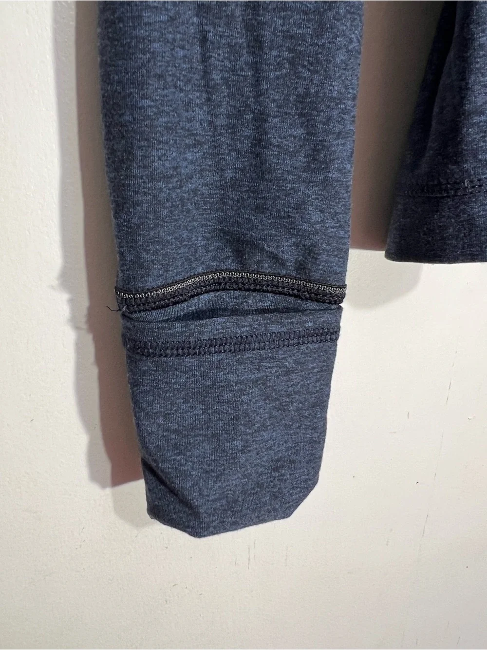 Lululemon Heathered True Navy Its Rulu Run Long Sleeve Shirt size 4